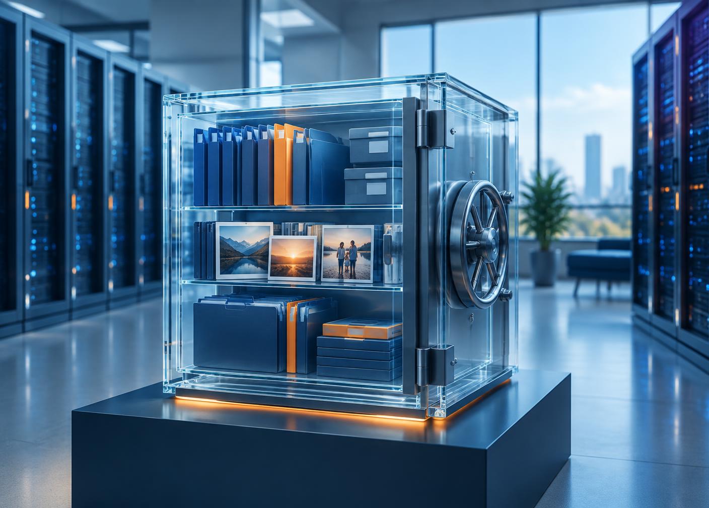 Files protected inside a secure digital vault